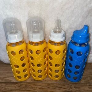Lifefactory Glass Baby Bottles with Silicone Sleeves